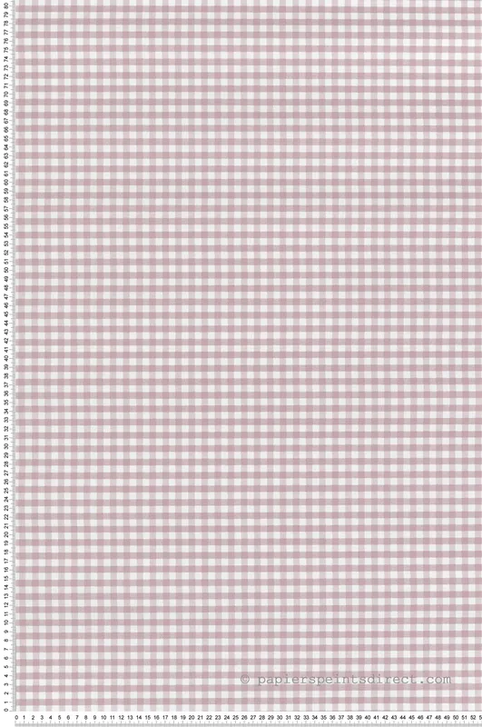 Dernier Modèle Papier peint Motif Vichy rose poudré - Garden Party 2 de Montecolino Réf. MC-8394