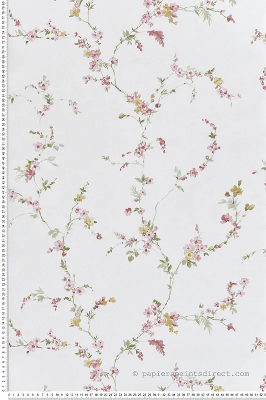 Papier peint Fines Branches de Cerisier rose - Garden Party 2 de Montecolino Réf. MC-8335 Prix Promo