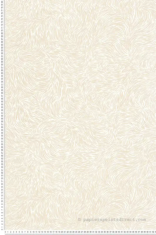 Must-Have Papier peint Ondulations Graphiques Storm blanc doré - Moonlight 3 de Casélio Réf. MNL3107060222