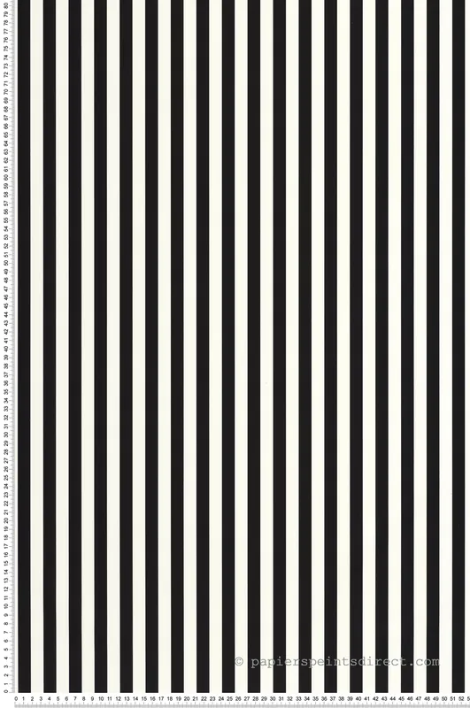 Solde Papier peint Rayure Talea noir et blanc - Moonlight 3 de Casélio Réf. MNL3106670968