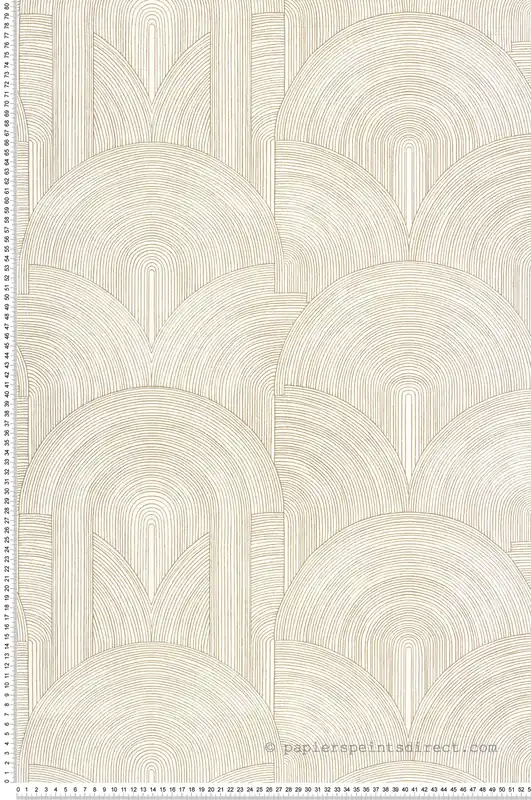 Papier peint Arche Graphique Delicacy blanc doré - Moonlight 3 de Casélio Réf. MNL3106560020 Prix Réduit