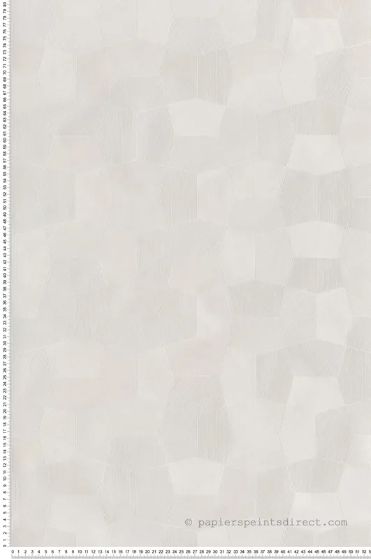 Top Vente Papier peint Facettes Minérales Selene blanc craie - Solaris de Casadéco Réf. SOLA201890039