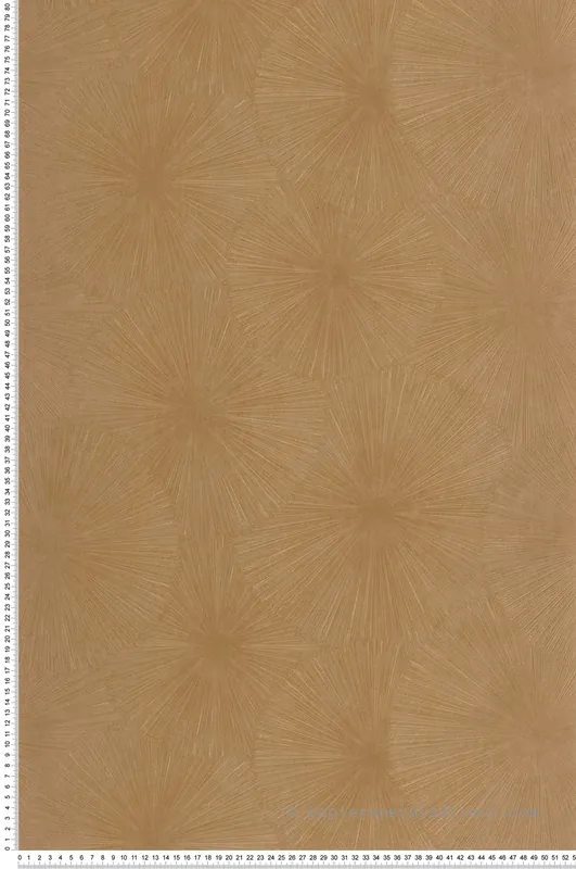 Certifié Papier peint Graphique Helios vanille doré - Solaris de Casadéco Réf. SOLA201872832