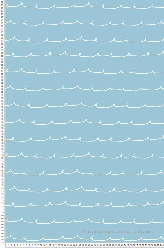 Papier peint Ligne Vague Contemporain bleu - Imagine de Lutèce Réf. LTC-DL27572 Offre Du Jour