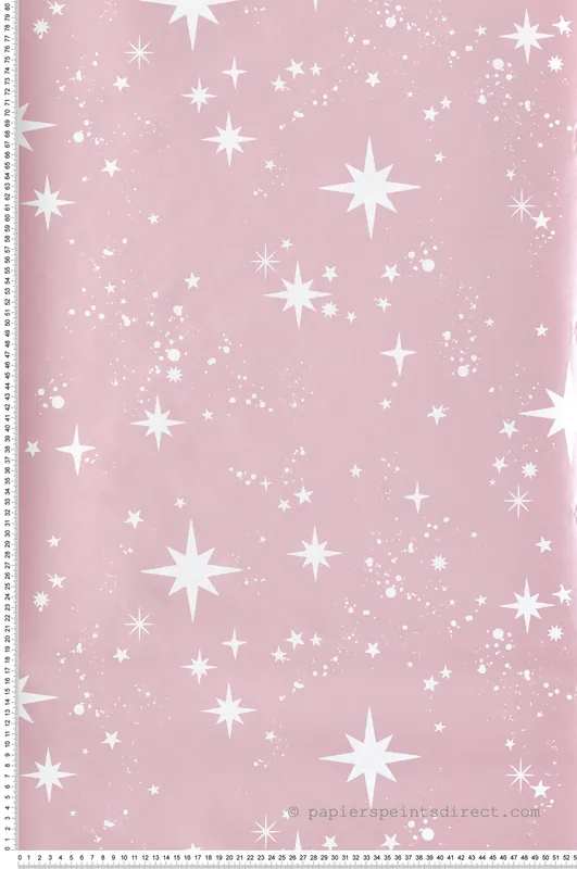 Papier peint Étoile Magie Métallisé rose - Imagine de Lutèce Réf. LTC-DL27566 Acheter Direct