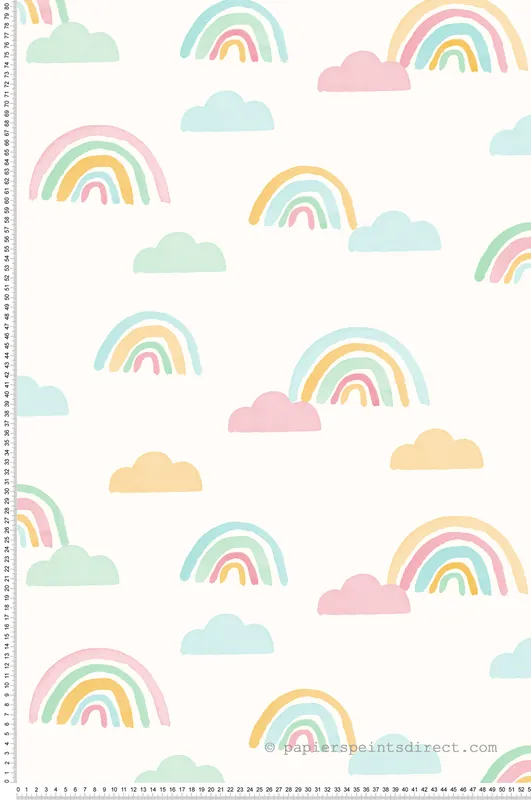 Meilleur Prix Papier peint Arc en Ciel multicolore - Imagine de Lutèce Réf. LTC-DL27562