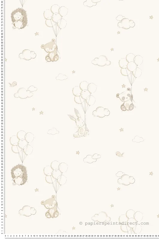 Achetez Aujourd'hui Papier peint Ballons Animaux beige - Imagine de Lutèce Réf. LTC-DL27556