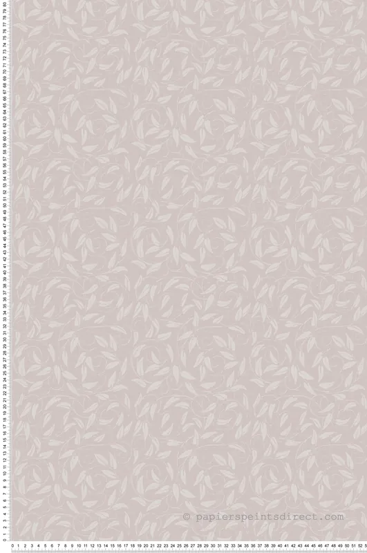 Papier peint Guirlande Feuille Liberty vieux rose - The Wall Llewelyn-Bowen de Lutèce Réf. LTC-LB25161 Super Prix