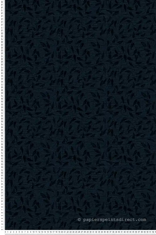 Papier peint Guirlande Feuille Liberty bleu nuit - The Wall Llewelyn-Bowen de Lutèce Réf. LTC-LB25160 Vente Flash