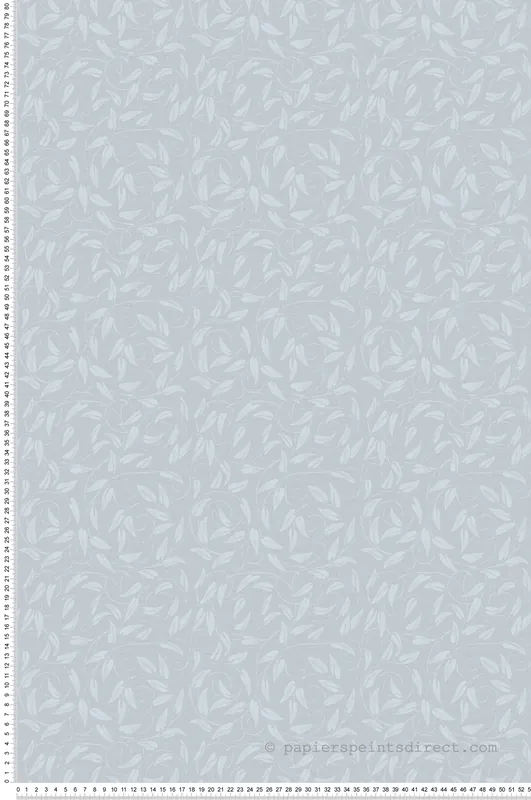 Papier peint Guirlande Feuille Liberty bleu pâle - The Wall Llewelyn-Bowen de Lutèce Réf. LTC-LB25156 Pas Cher