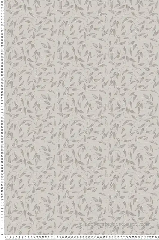 Seulement Aujourd'hui Papier peint Guirlande Feuille Liberty beige - The Wall Llewelyn-Bowen de Lutèce Réf. LTC-LB25155