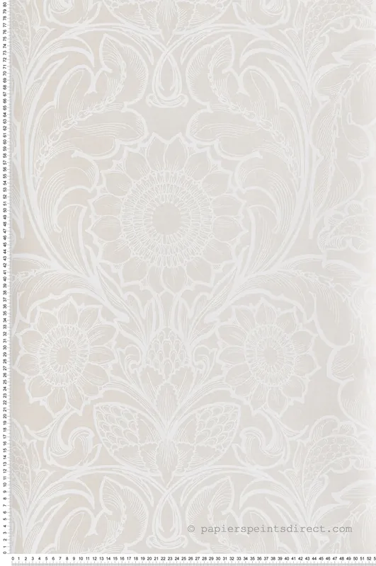 Remise Papier peint Médaillon Tournesol Vintage beige - The Wall Llewelyn-Bowen de Lutèce Réf. LTC-LB25151