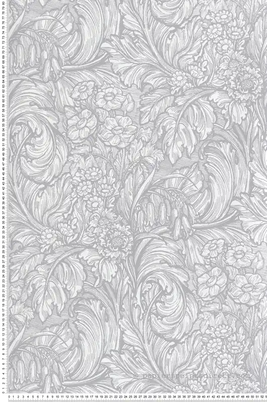 Papier peint Feuillage Luxuriant Fleur gris - The Wall Llewelyn-Bowen de Lutèce Réf. LTC-LB25137 Offre Du Jour