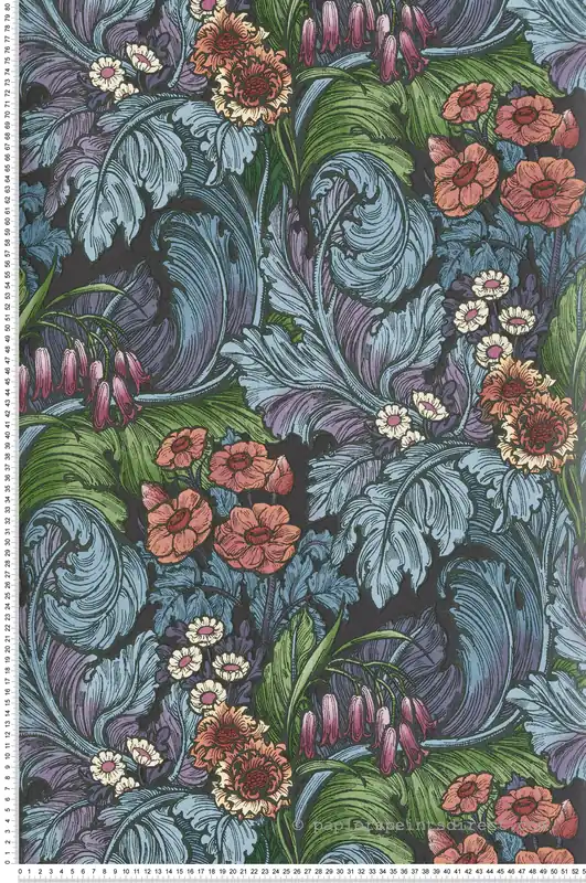 Papier peint Feuillage Luxuriant Fleur multicolore - The Wall Llewelyn-Bowen de Lutèce Réf. LTC-LB25134 Bon Marché
