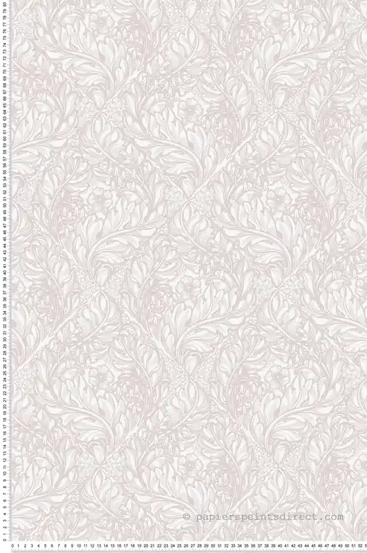 Papier peint Losange Fleuri rose pâle - The Wall Llewelyn-Bowen de Lutèce Réf. LTC-LB25107 Remise