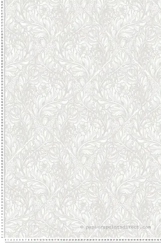 Papier peint Losange Fleuri gris - The Wall Llewelyn-Bowen de Lutèce Réf. LTC-LB25106 Soldes