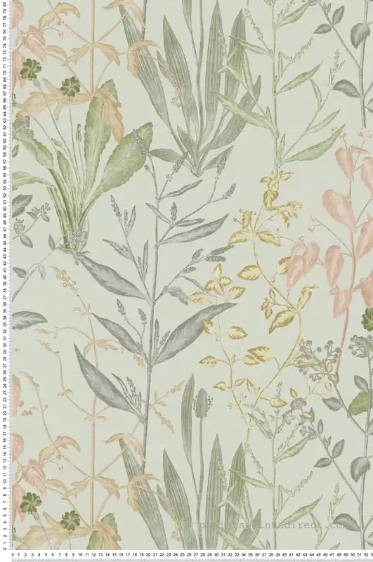 Marque Papier peint Botanique Aquarelle Herbes vert d‘eau - Metropolitan Stories 5 Vibes & Styles d‘A.S. Création Réf. AS-790093