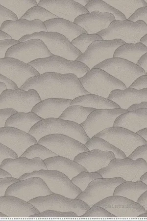 Papier peint Vagues Douces Ondula gris bleuté - Broderies de Casamance Réf. CAS-76971528 Jusqu'à Épuisement Des Stocks