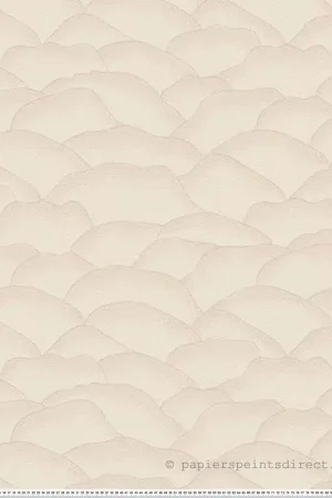 Papier peint Vagues Douces Ondula écru - Broderies de Casamance Réf. CAS-76971222 Nouvel Arrivage