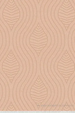 Prix Promo Papier peint Feuille Brodelia rose chair - Broderies de Casamance Réf. CAS-76993262