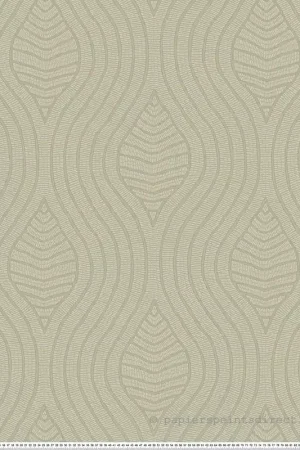 Offre Du Jour Papier peint Feuille Brodelia opaline - Broderies de Casamance Réf. CAS-76993160