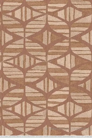 Papier peint Géométrie Tressée Filandra vieux rose - Broderies de Casamance Réf. CAS-76982752 Jusqu'à Épuisement Des Stocks