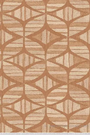 Super Prix Papier peint Géométrie Tressée Filandra terracotta - Broderies de Casamance Réf. CAS-76982650