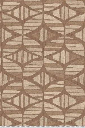 Papier peint Géométrie Tressée Filandra mocha - Broderies de Casamance Réf. CAS-76982548 Achat Immédiat