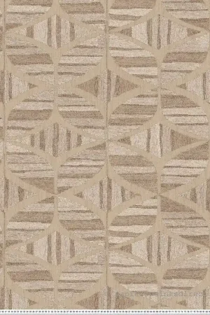 Populaire Papier peint Géométrie Tressée Filandra taupe - Broderies de Casamance Réf. CAS-76982446