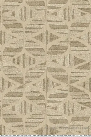 Papier peint Géométrie Tressée Filandra kaki lin - Broderies de Casamance Réf. CAS-76982344 Prix Choc