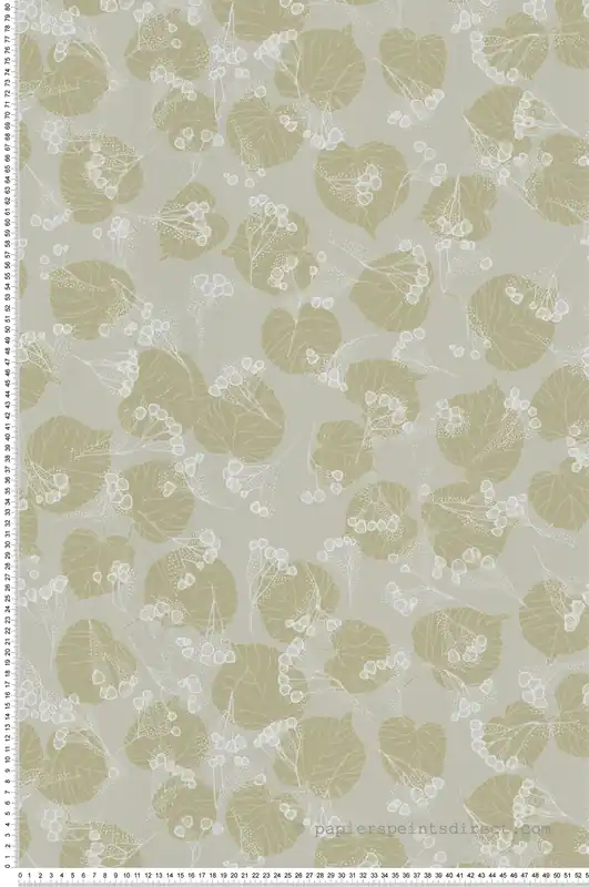 Papier peint Tilleul Feuille vert - Soline de Lutèce Réf. LTC-51250414 Prix Réduit