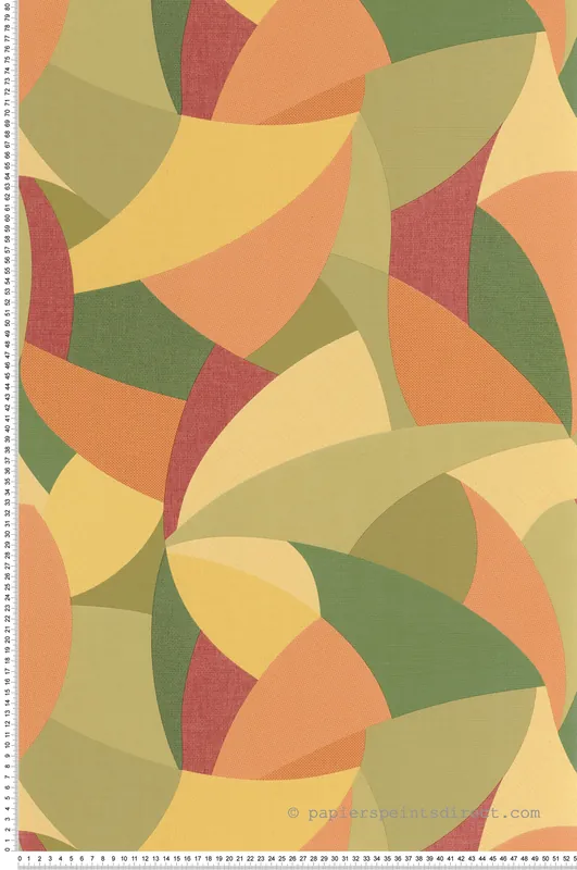 Achat Immédiat Papier peint Abstrait Tissage Concerto vert framboise - Symphony de Casélio Réf. SYM107003877