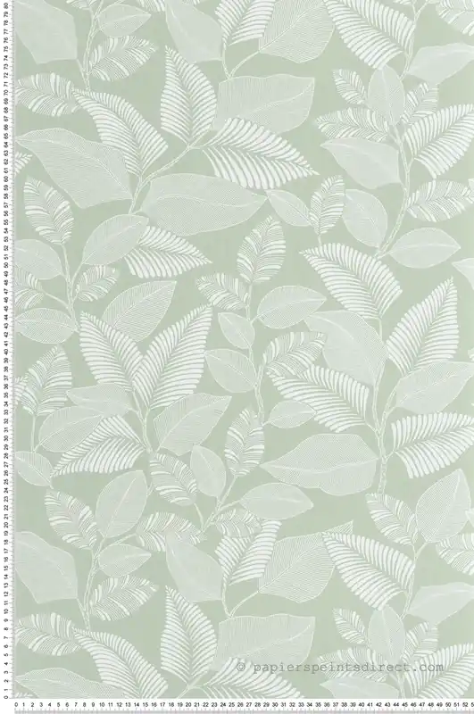 Achat Immédiat Papier peint Feuillage Paraty vert amande - Rio de Casadéco Réf. RIOC201807244