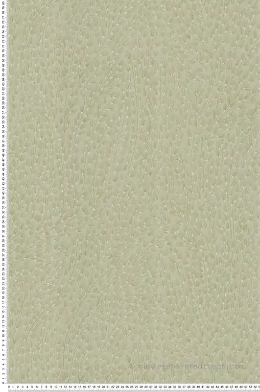 Papier peint Semis Feuillage vert pâle - Soline de Lutèce Réf. LTC-51250618 Petit Prix