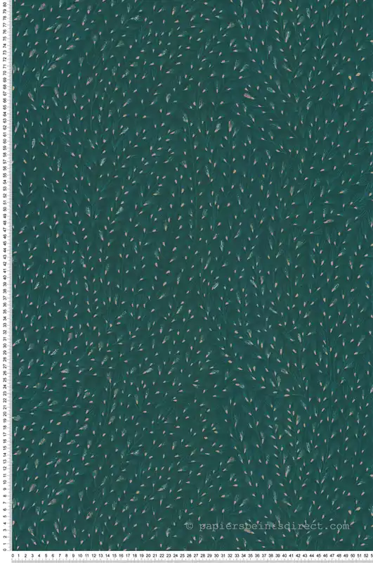 Nouvel Arrivage Papier peint Semis Feuillage vert paon - Soline de Lutèce Réf. LTC-51250614