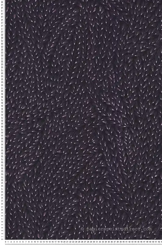 Authentique Papier peint Semis Feuillage pourpre - Soline de Lutèce Réf. LTC-51250613