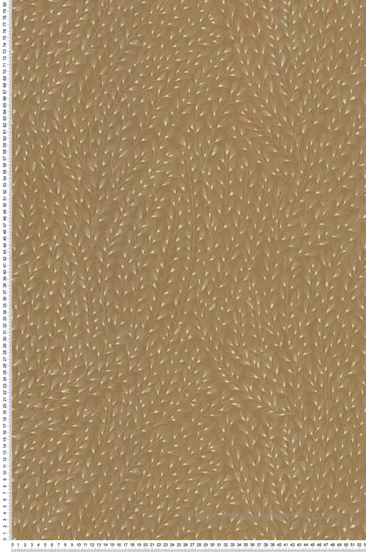 Papier peint Semis Feuillage camel - Soline de Lutèce Réf. LTC-51250605 Achat Immédiat