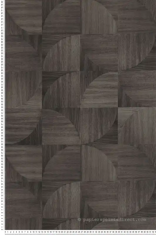 Offre Du Jour Papier peint Patchwork Bois Structura anthracite - Woodline de Casélio Réf. WOD106829090