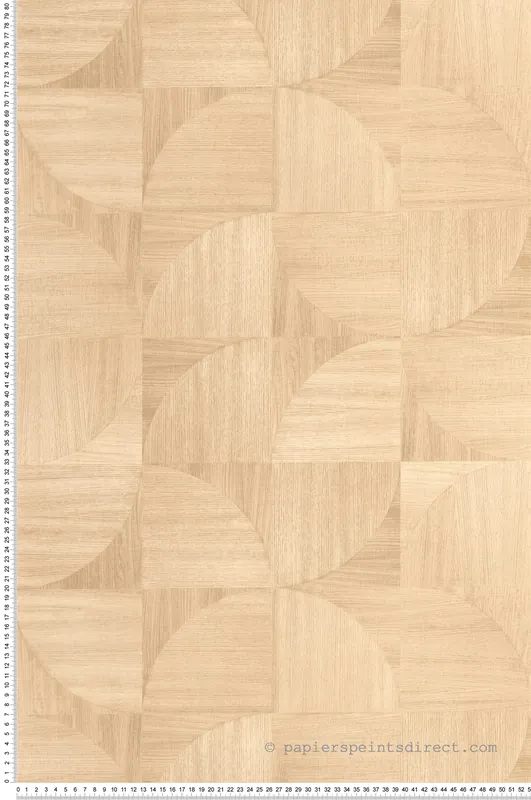 Dernier Modèle Papier peint Patchwork Bois Structura beige vanille - Woodline de Casélio Réf. WOD106821056