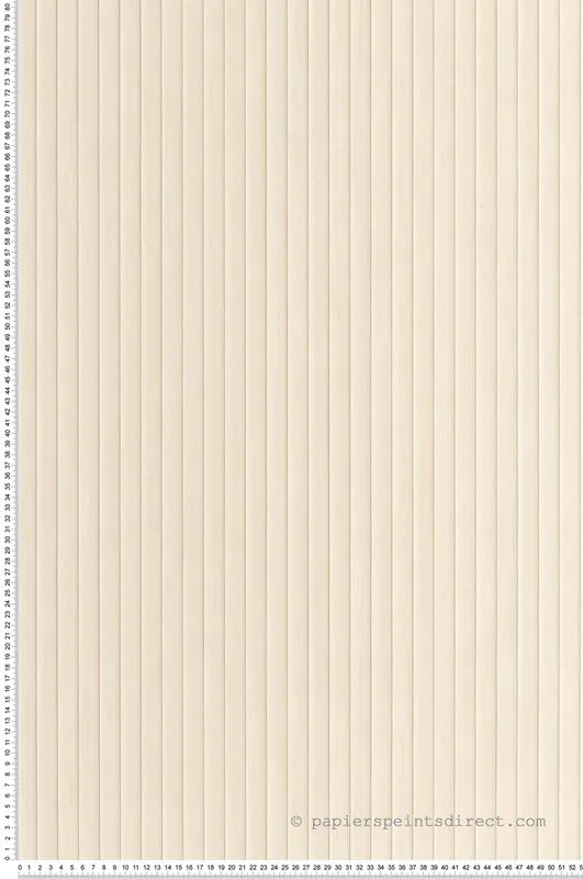 Usine Directe Papier peint Lames Verticales Boisea blanc cassé - Woodline de Casélio Réf. WOD106840000