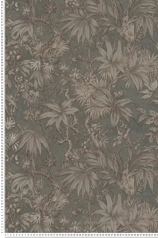 Livraison Express Papier peint Jungle Feuillage gris irisé - History of Art 2 d‘AS Création Réf. AS-790473