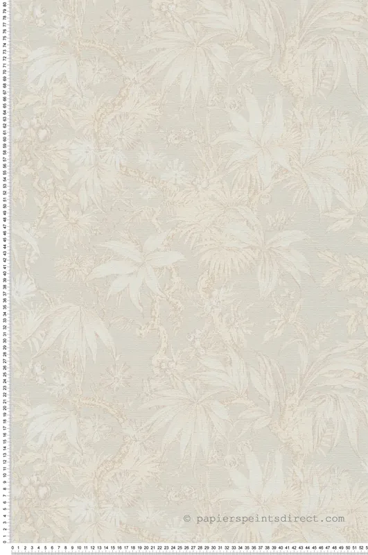 Nouveauté Papier peint Jungle Feuillage beige irisé - History of Art 2 d‘AS Création Réf. AS-790471