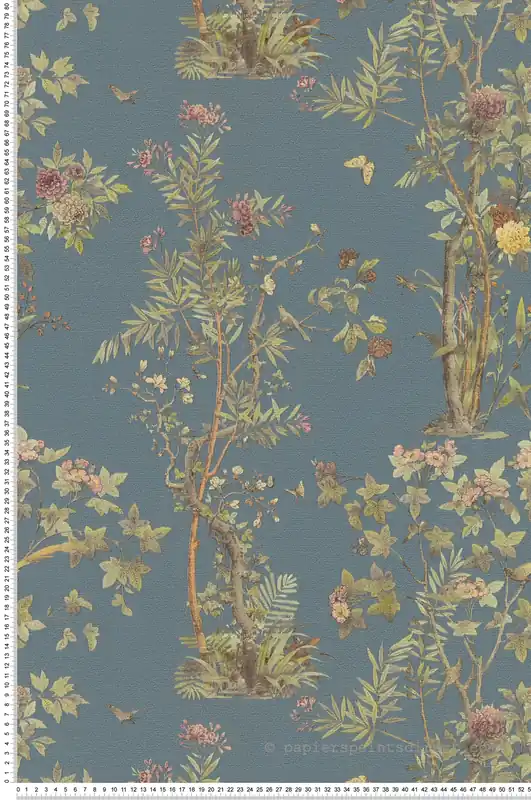Réduction Papier peint Arbre Botanique bleu - History of Art 2 d‘AS Création Réf. AS-790434