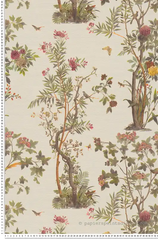 Satisfait Ou Remboursé Papier peint Arbre Botanique beige nacré - History of Art 2 d‘AS Création Réf. AS-790431