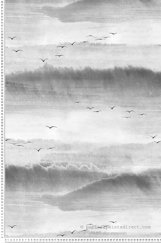 Papier peint Oiseau Envol gris - Les Essentiels de Lutèce Réf. LTC-81628 Offre Spéciale