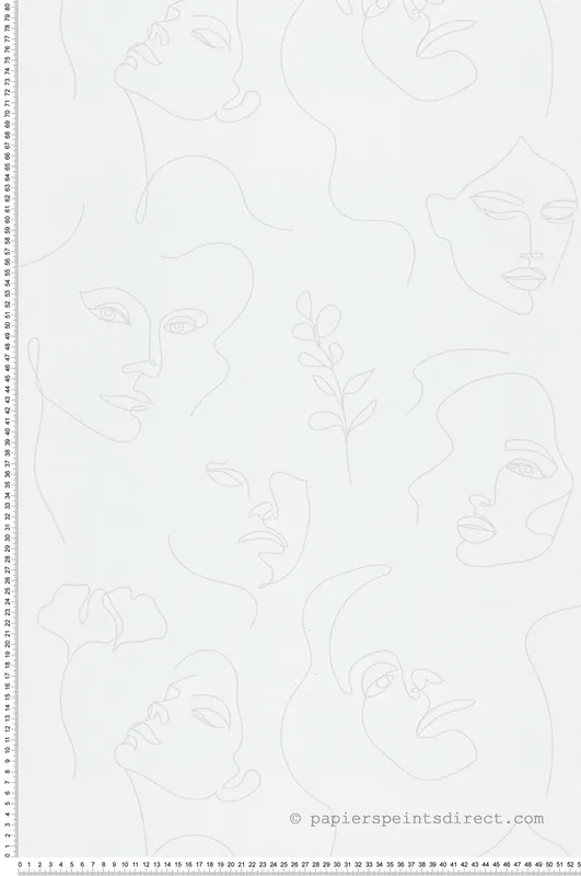 Papier peint Visages Contemporains écru - Les Essentiels de Lutèce Réf. LTC-82435 Commande En Gros