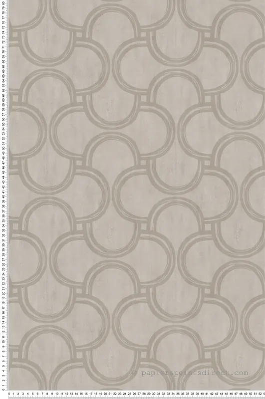 Papier peint Géométrie Entrelacs gris taupé - Les Essentiels de Lutèce Réf. LTC-51250909 Affaire À Saisir