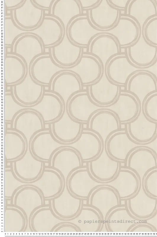 Papier peint Géométrie Entrelacs beige - Les Essentiels de Lutèce Réf. LTC-51250907 Paiement Sécurisé