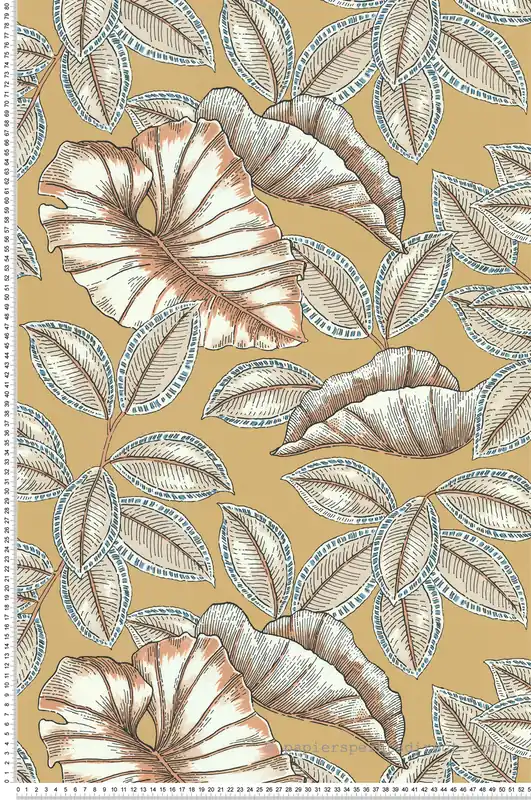 Papier peint Feuille Seychelles rose chair - Les Essentiels de Lutèce Réf. LTC-11250705 Achetez Aujourd'hui