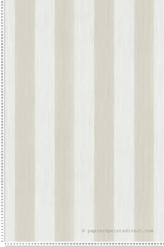 Quantité Limitée Papier peint Rayure Aqua beige - Les Essentiels de Lutèce Réf. LTC-11250607